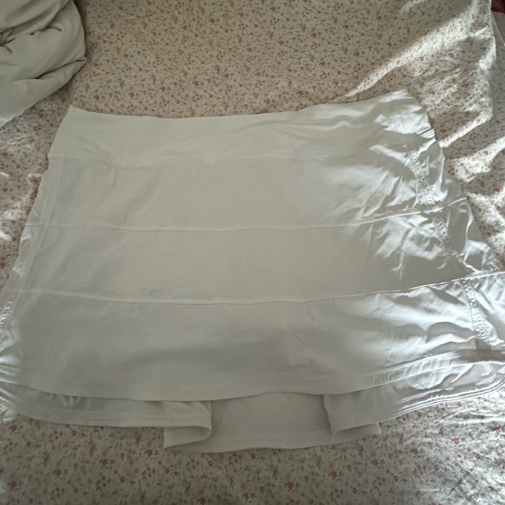 White Lululemon Pace Rival Skirt